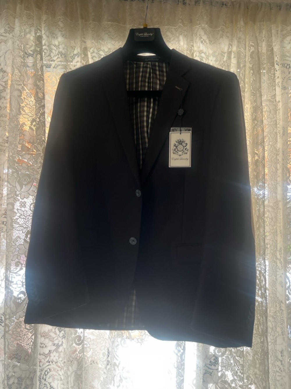 English Laundry Black Single-Breasted Sport Coat